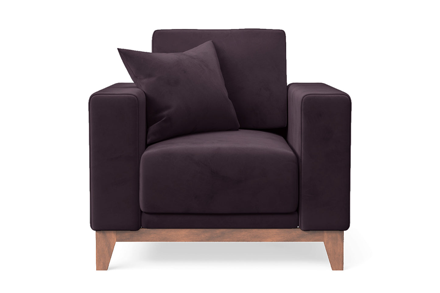 Lucca Armchair Purple Velvet