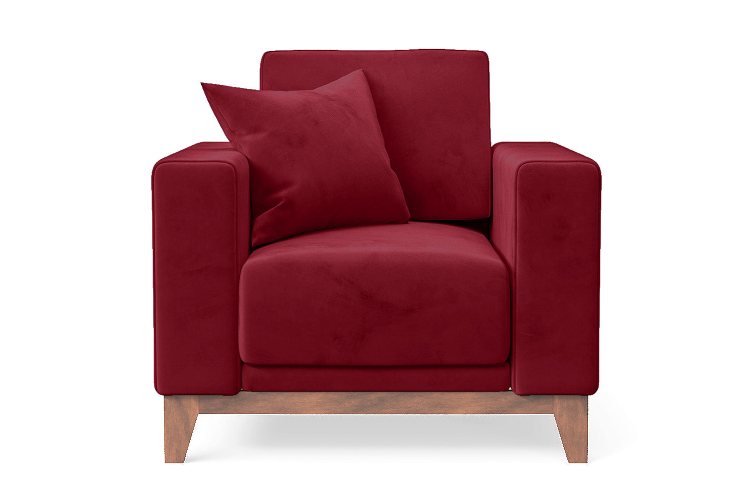 Lucca Armchair Red Velvet