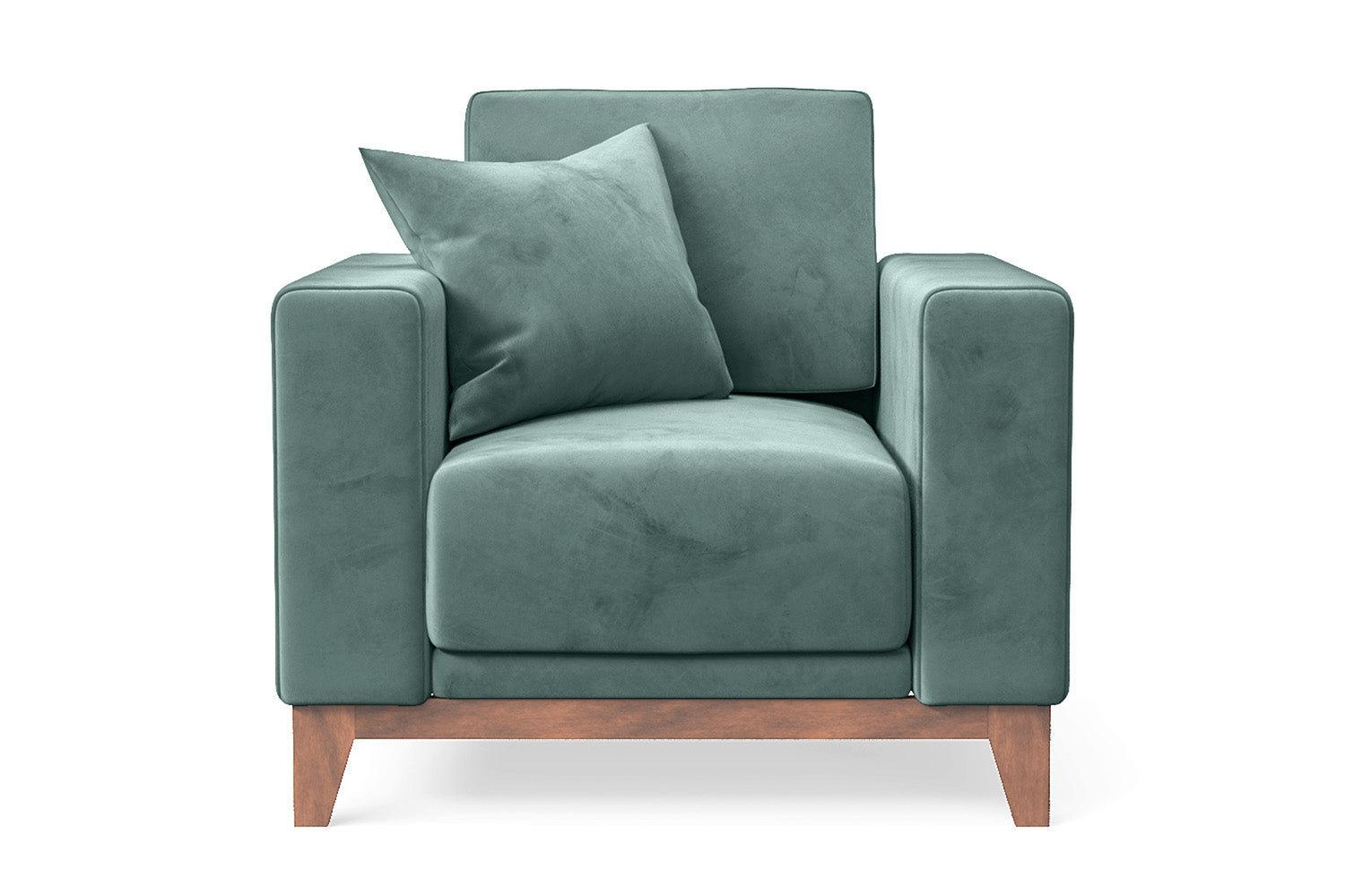 Lucca Armchair Teal Velvet