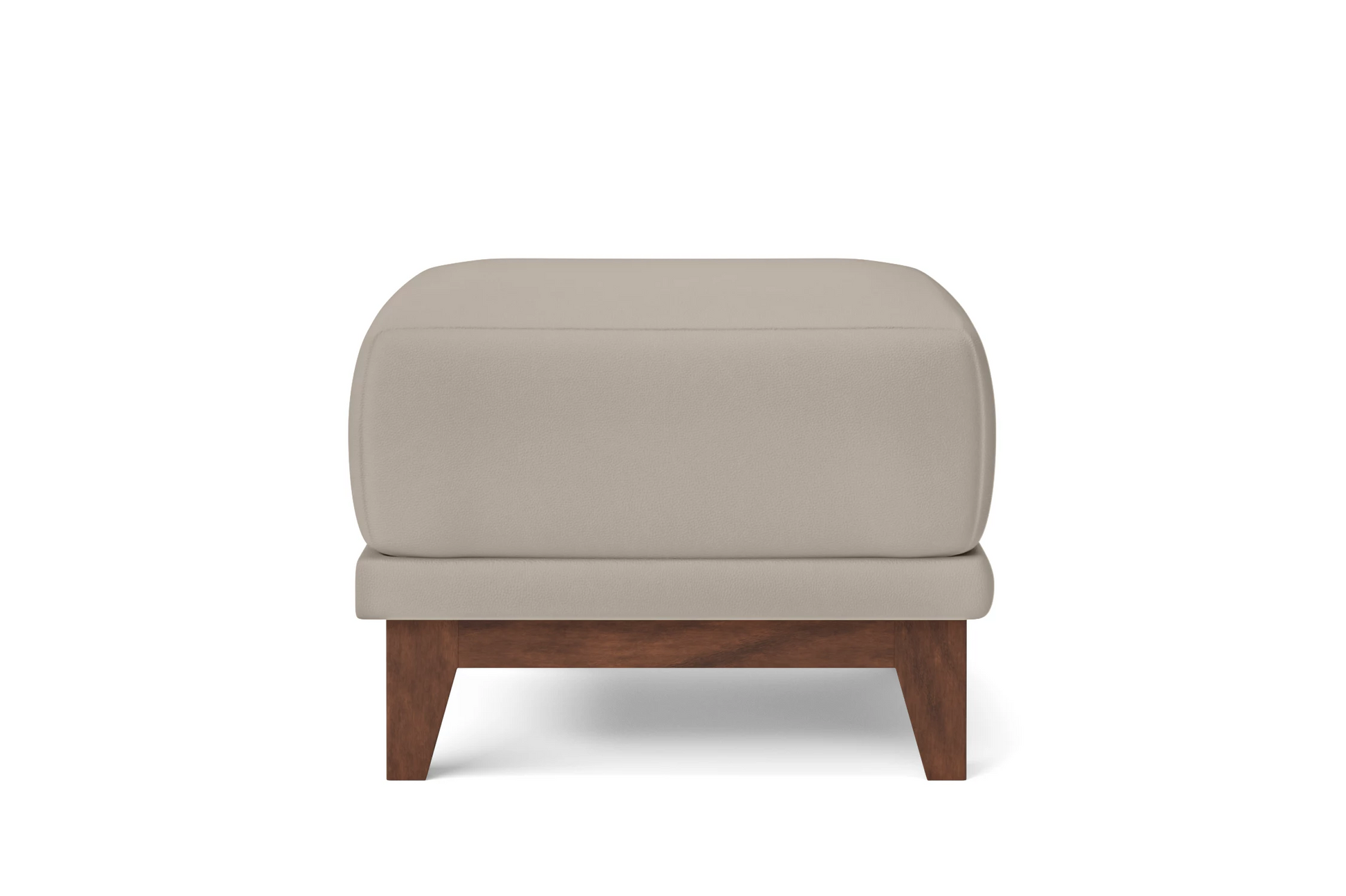 Lucca Ottoman Sand Leather