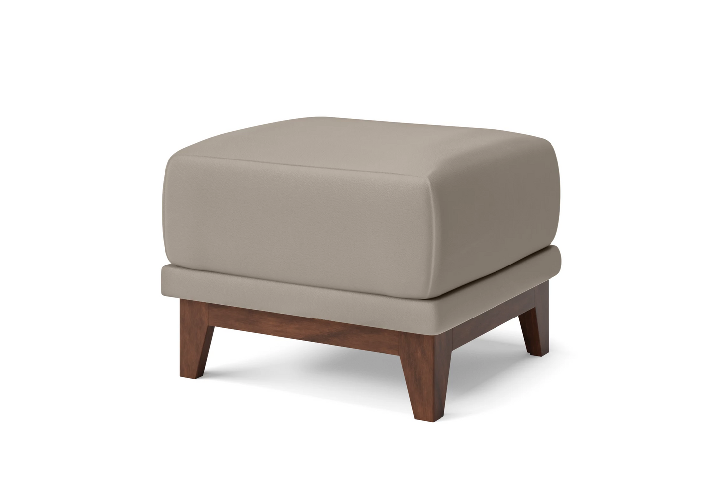 Lucca Ottoman Sand Leather