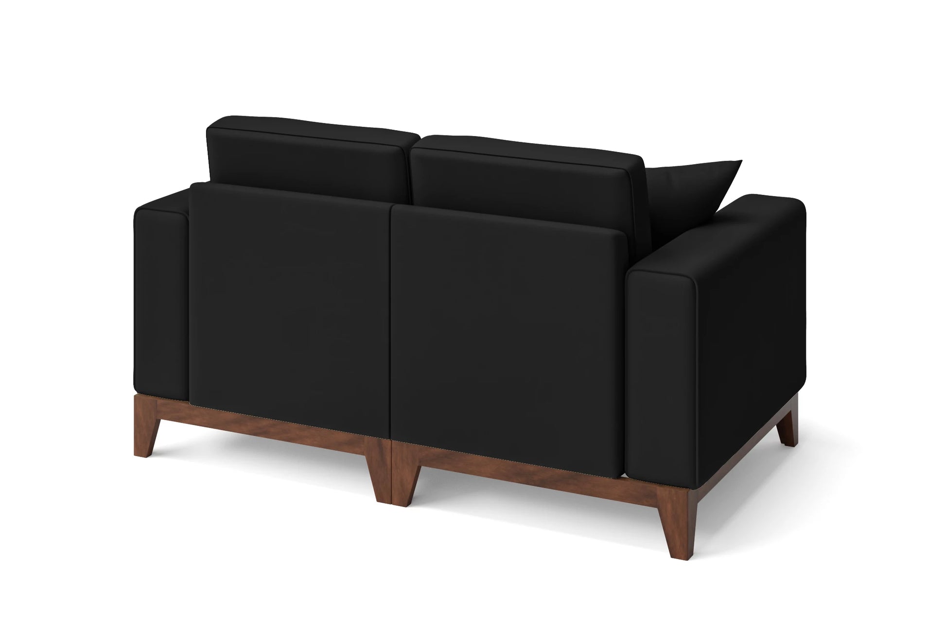 Lucca 2 Seater Sofa Black Leather