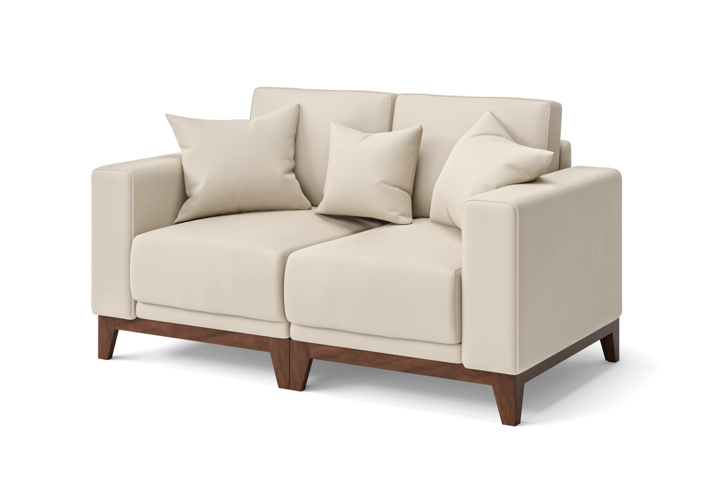 Lucca 2 Seater Sofa Cream Leather