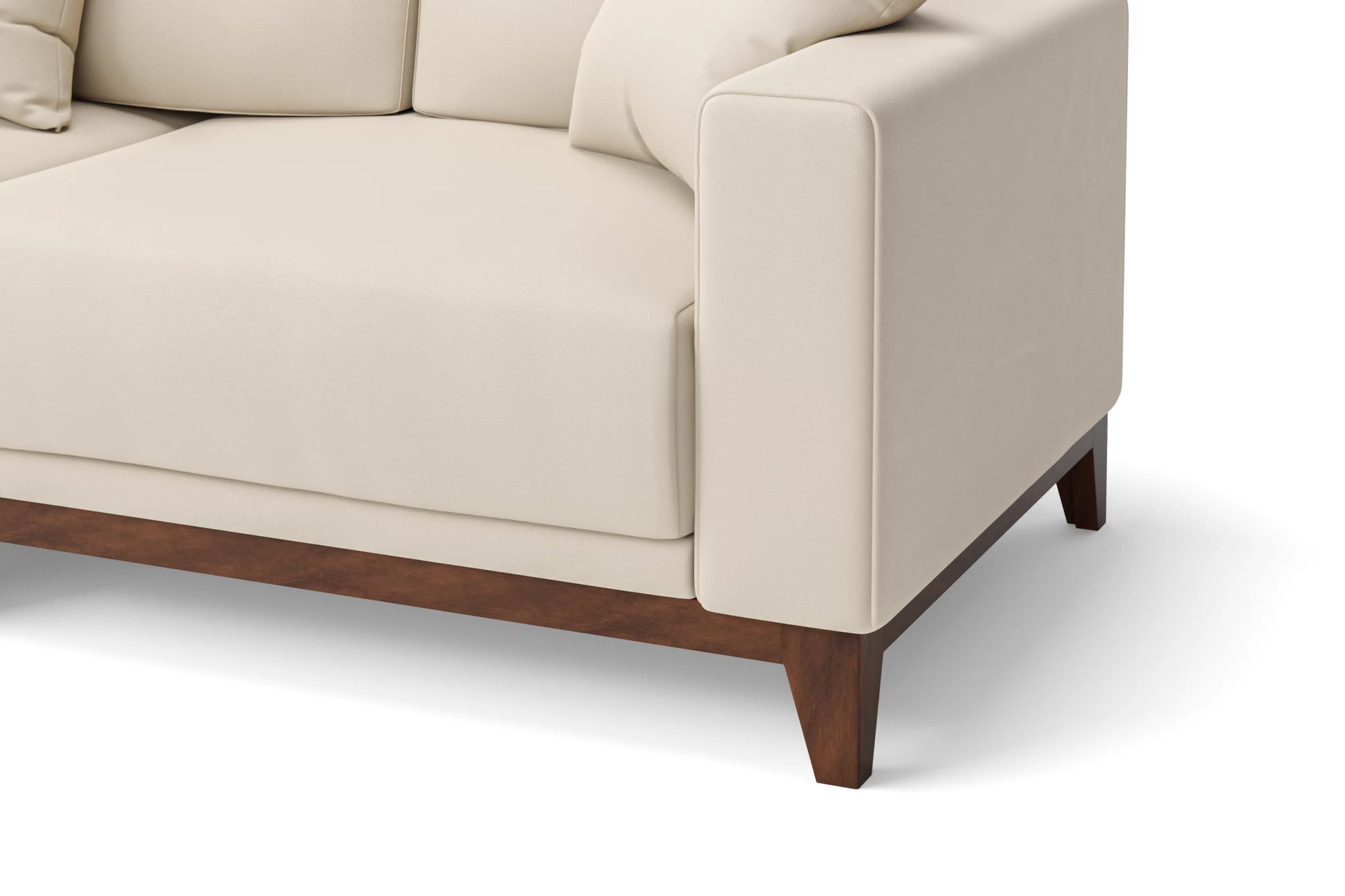 Lucca 2 Seater Sofa Cream Leather