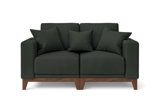 Lucca 2 Seater Sofa Green Leather