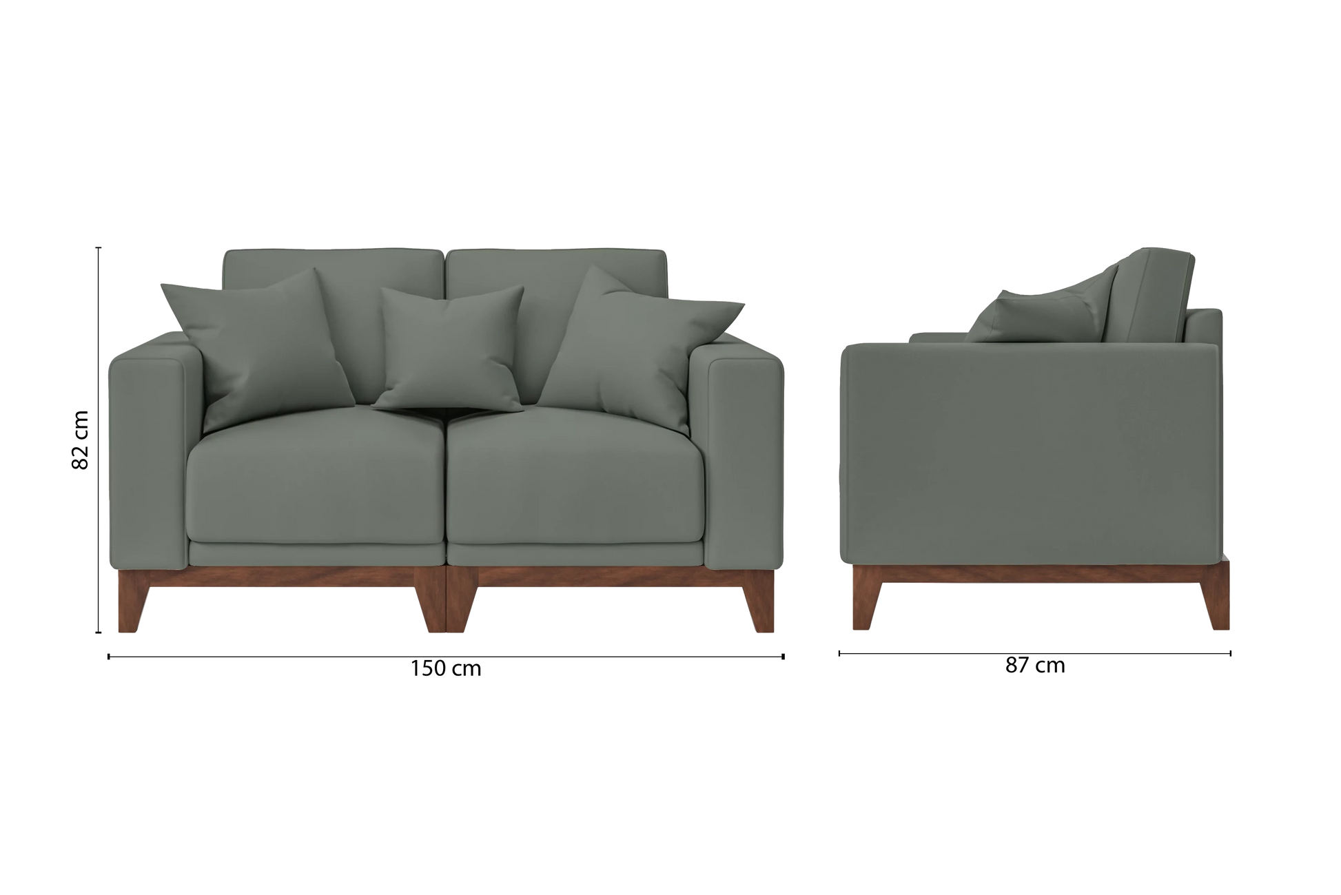 Lucca 2 Seater Sofa Lush Leather