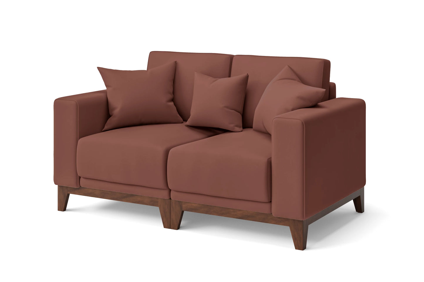 Lucca 2 Seater Sofa Mauve Leather