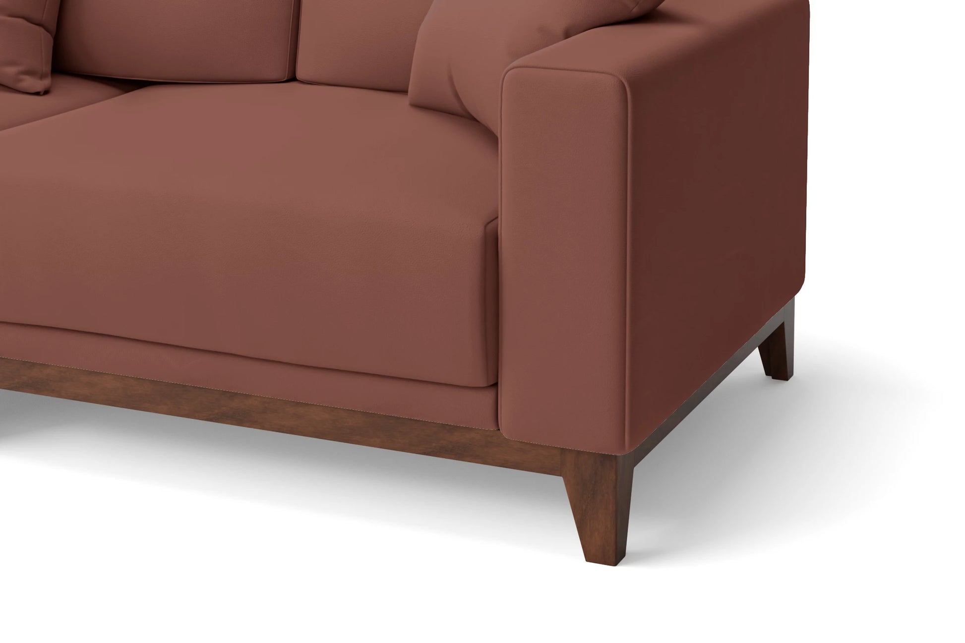 Lucca 2 Seater Sofa Mauve Leather