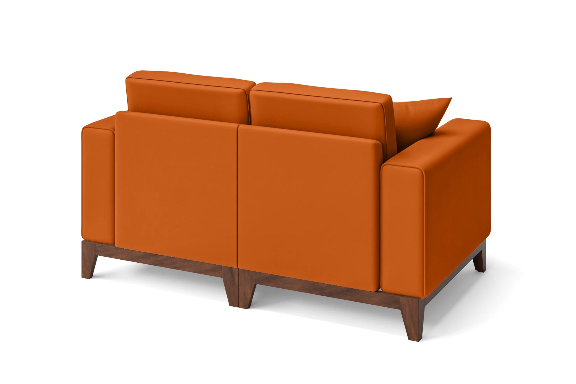 Lucca 2 Seater Sofa Orange Leather