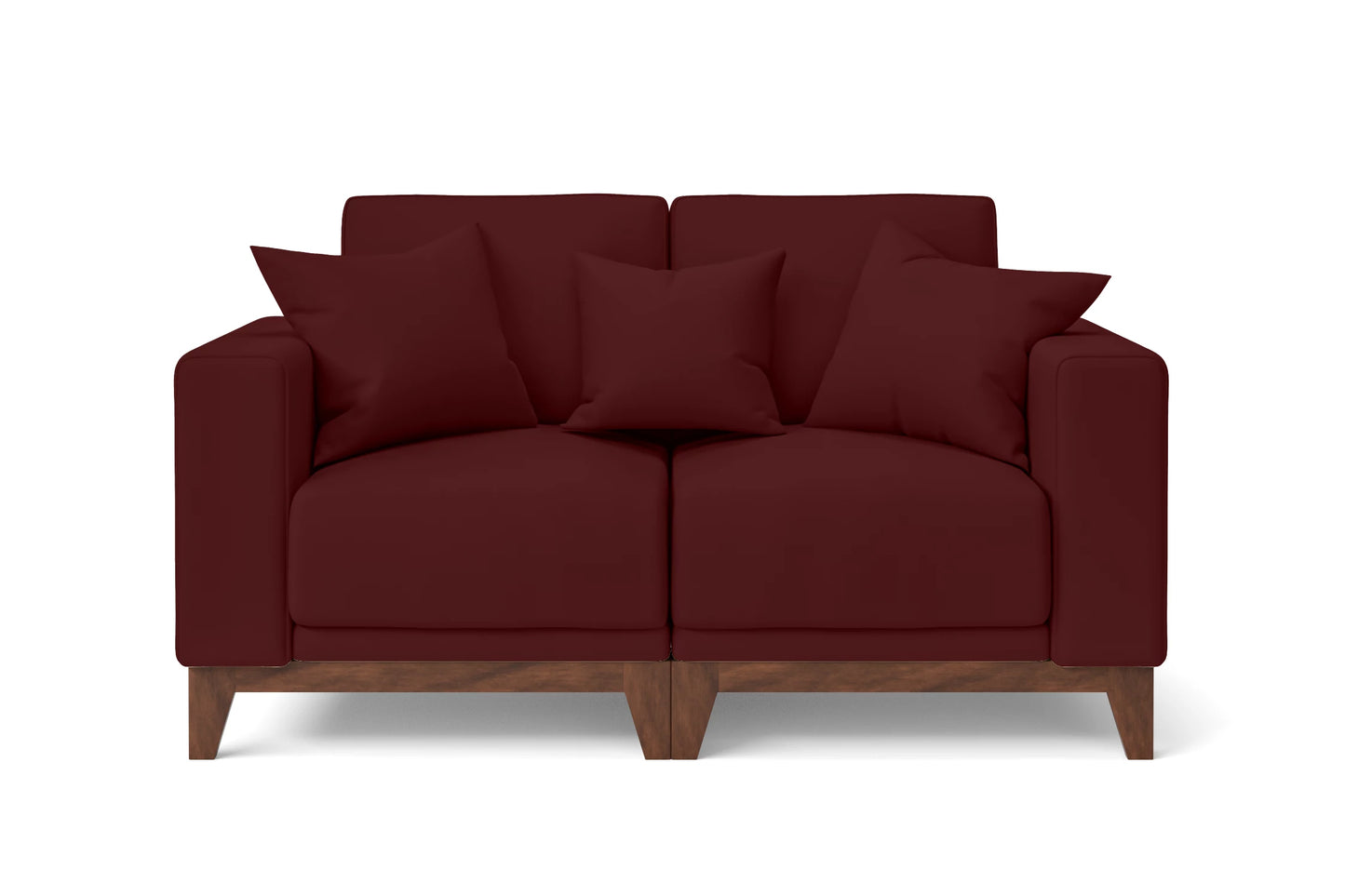 Lucca 2 Seater Sofa Red Leather