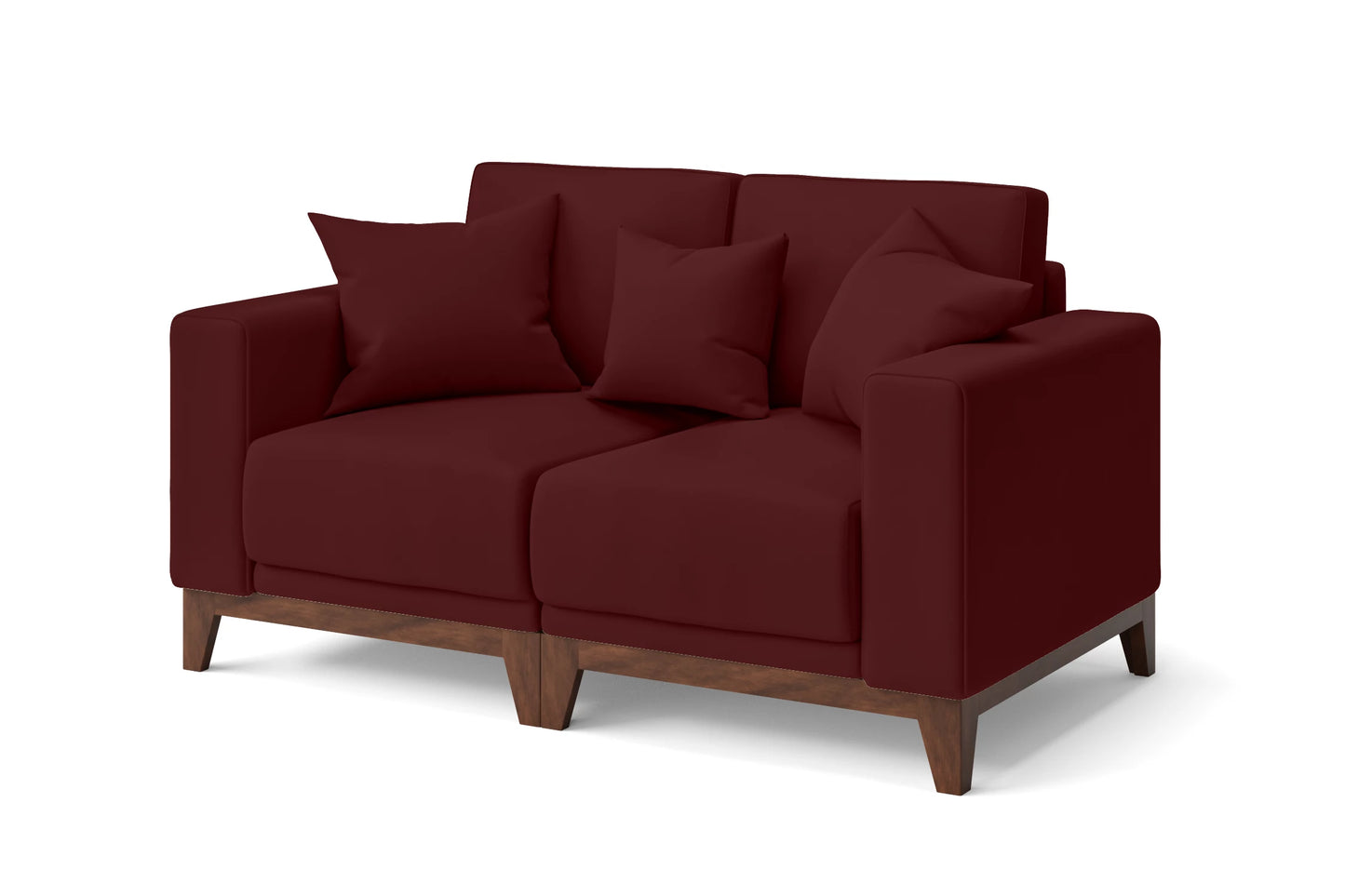 Lucca 2 Seater Sofa Red Leather