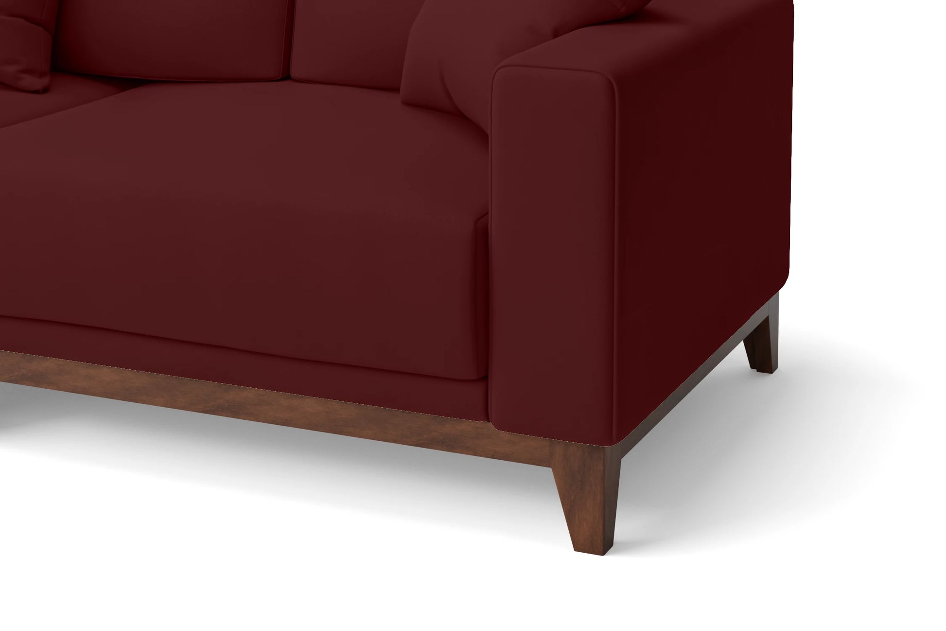 Lucca 2 Seater Sofa Red Leather