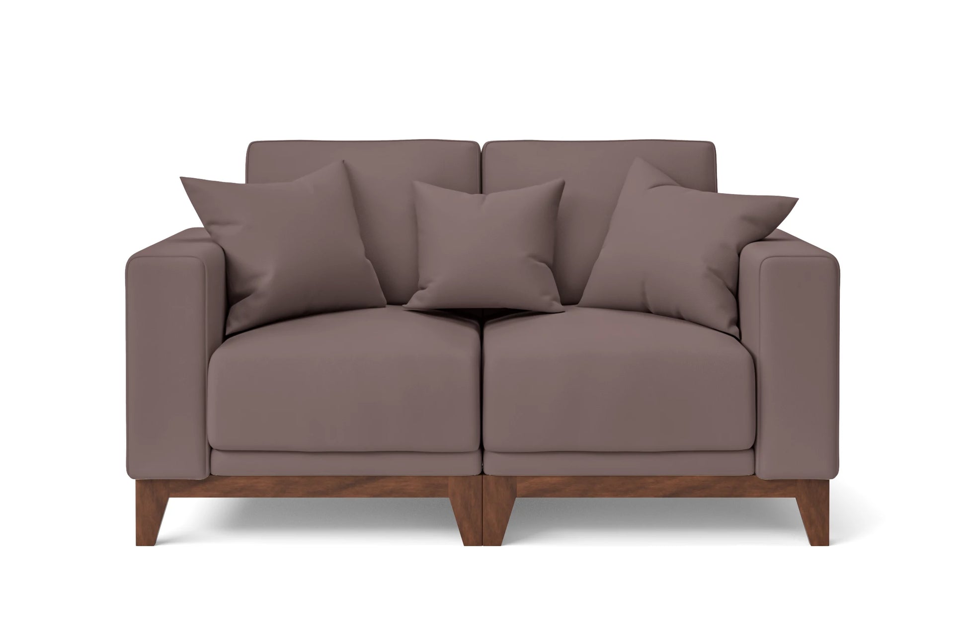 Lucca 2 Seater Sofa Rose Taupe Leather