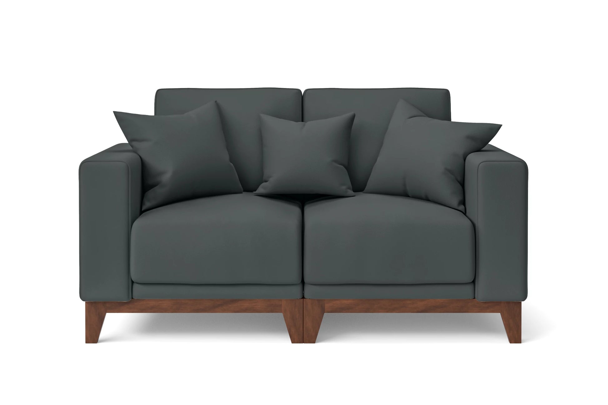 Lucca 2 Seater Sofa Slate Leather