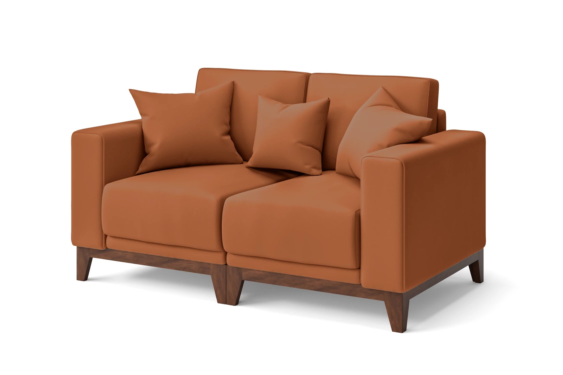 Lucca 2 Seater Sofa Tan Brown Leather