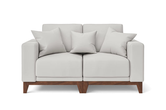 Lucca 2 Seater Sofa White Leather