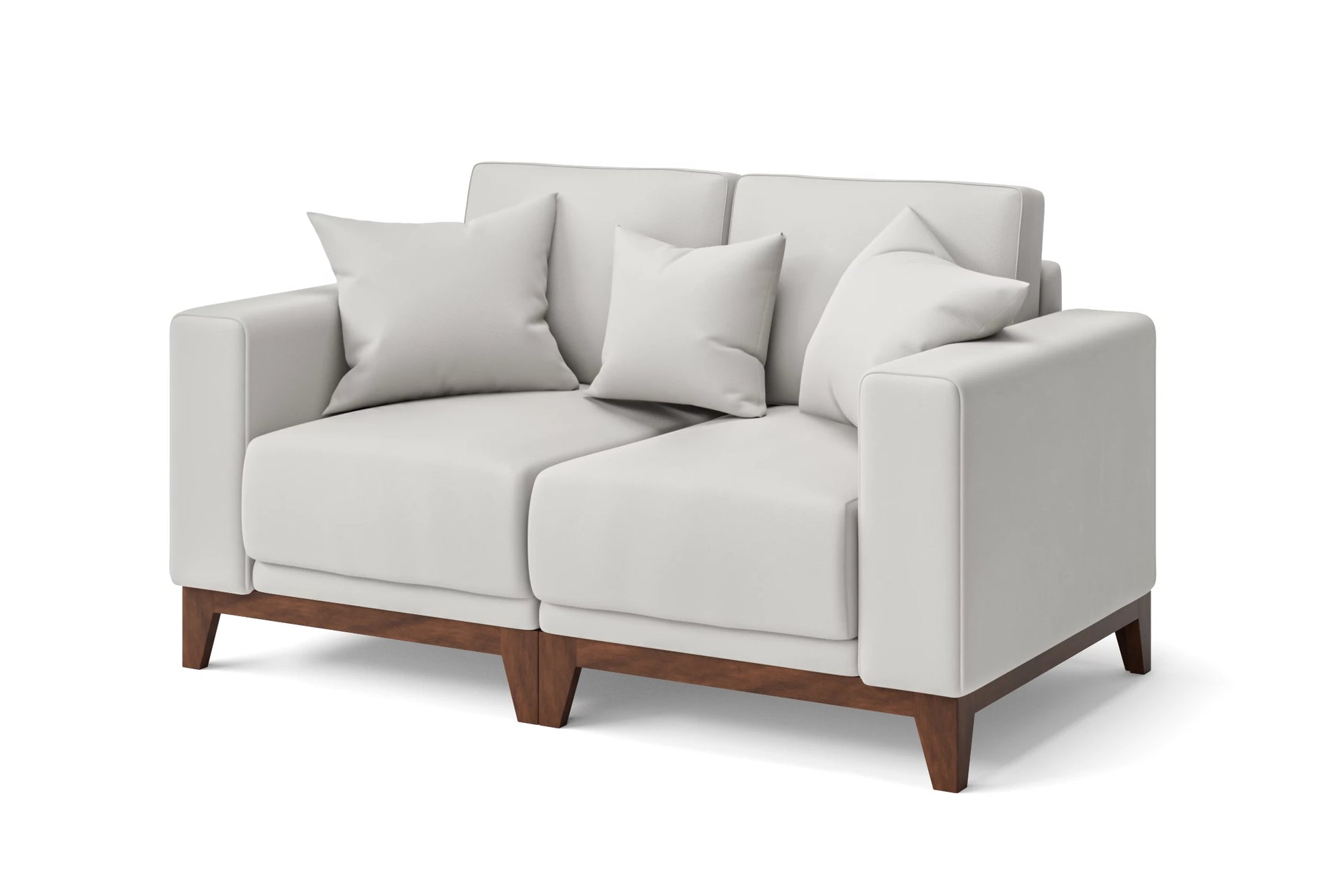 Lucca 2 Seater Sofa White Leather