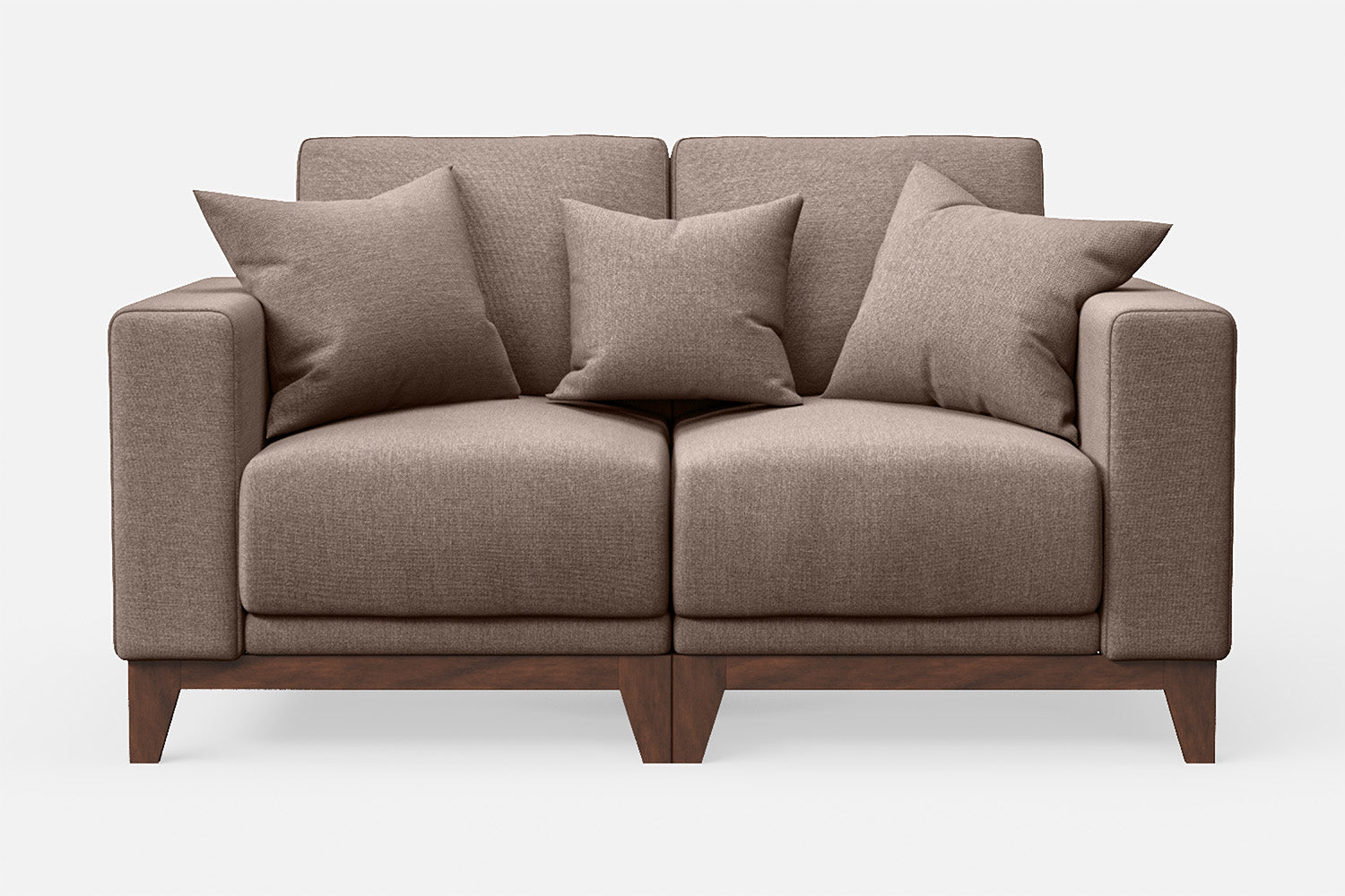 Lucca 2 Seater Sofa Caramel Linen Fabric