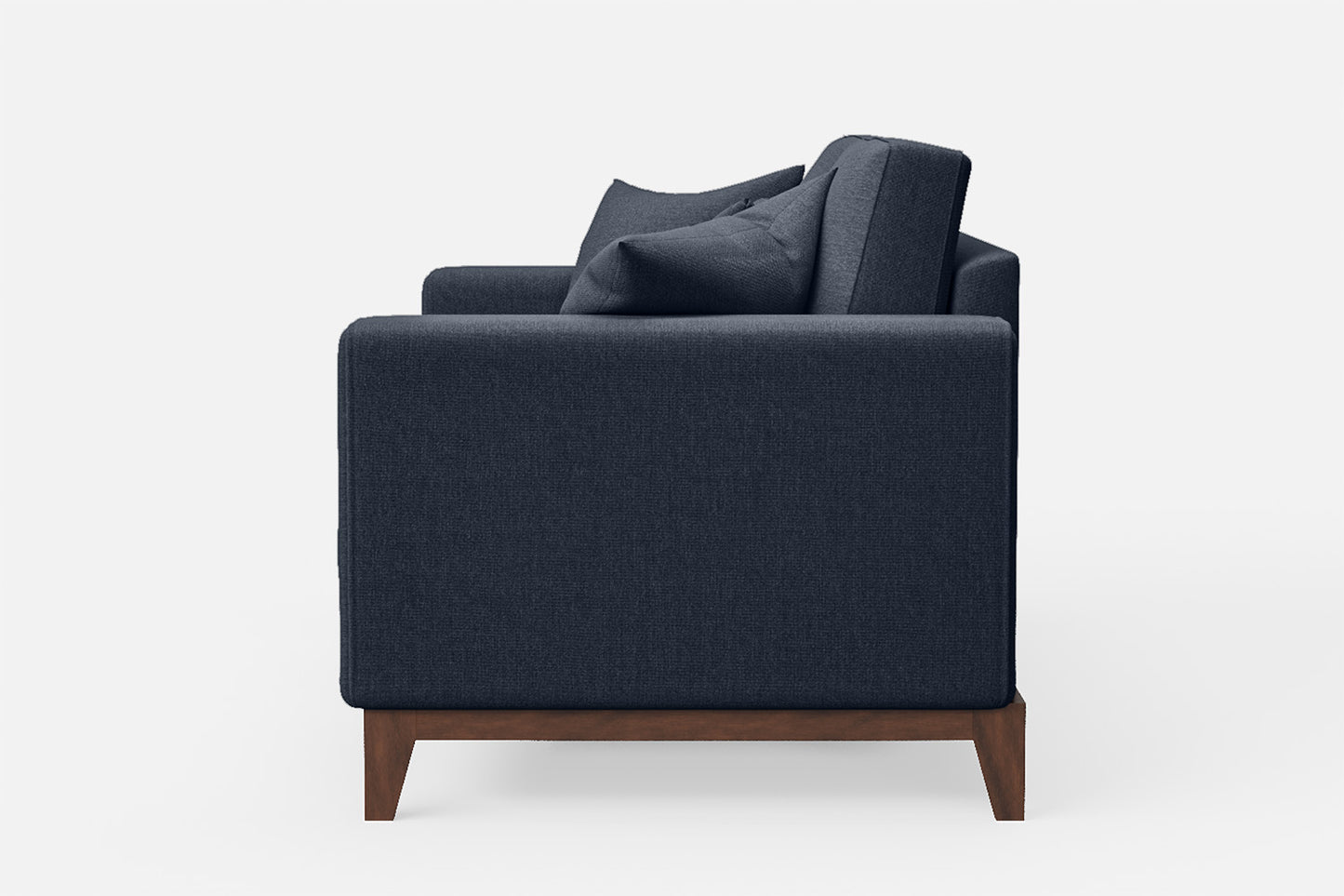 Lucca 2 Seater Sofa Dark Blue Linen Fabric