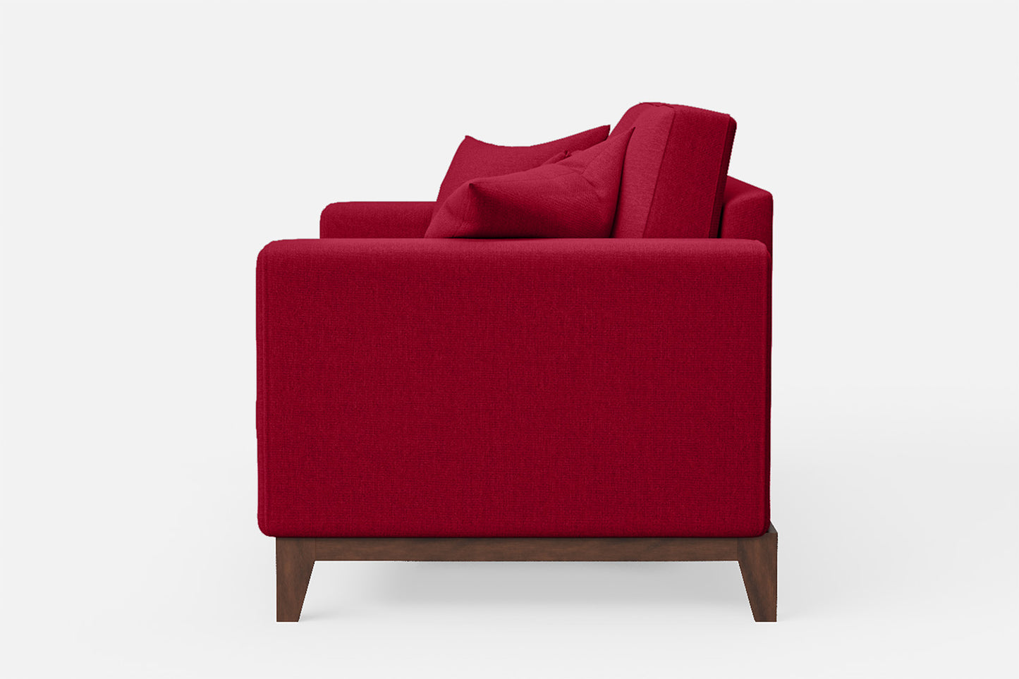 Lucca 2 Seater Sofa Red Linen Fabric