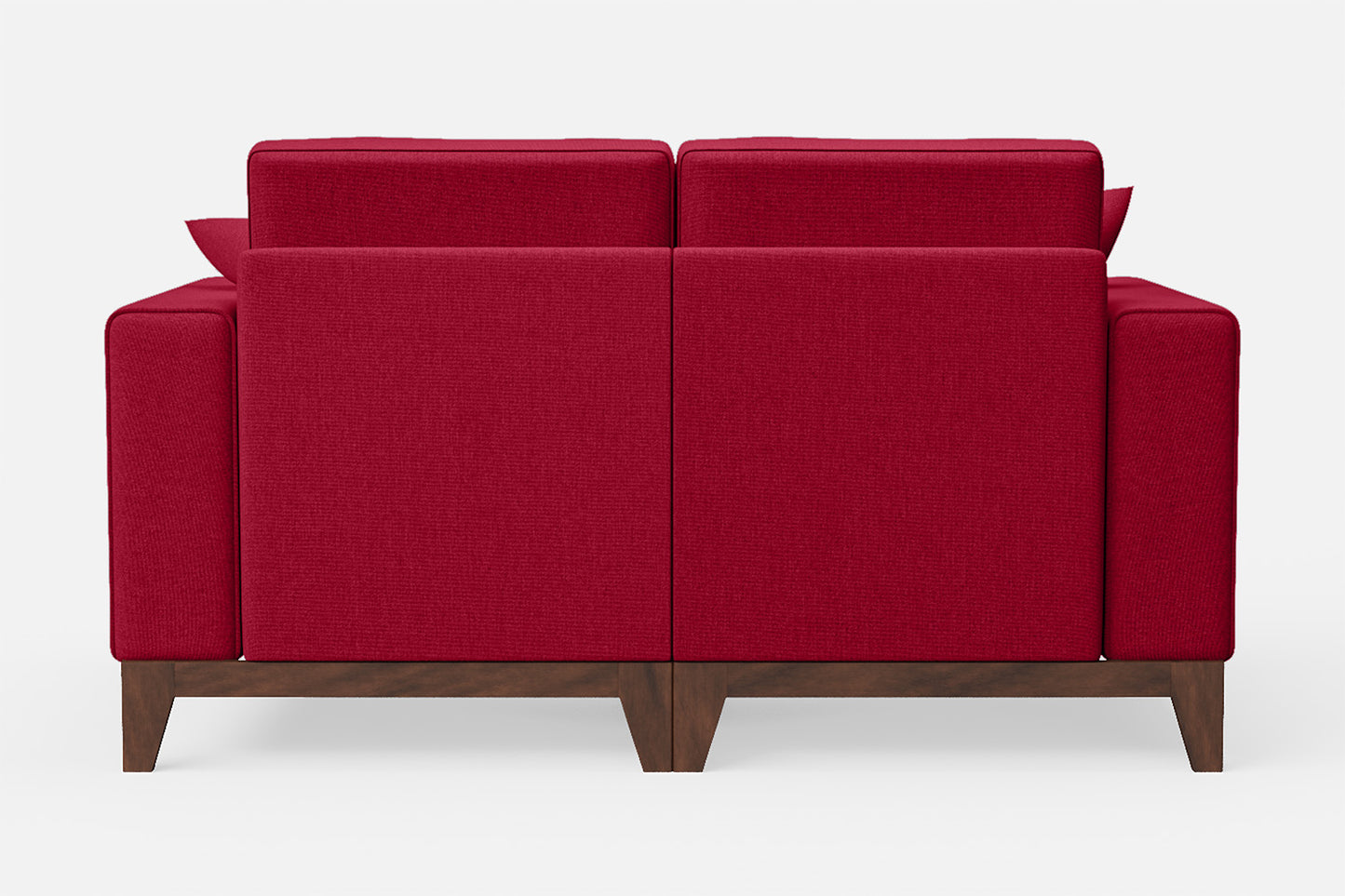 Lucca 2 Seater Sofa Red Linen Fabric