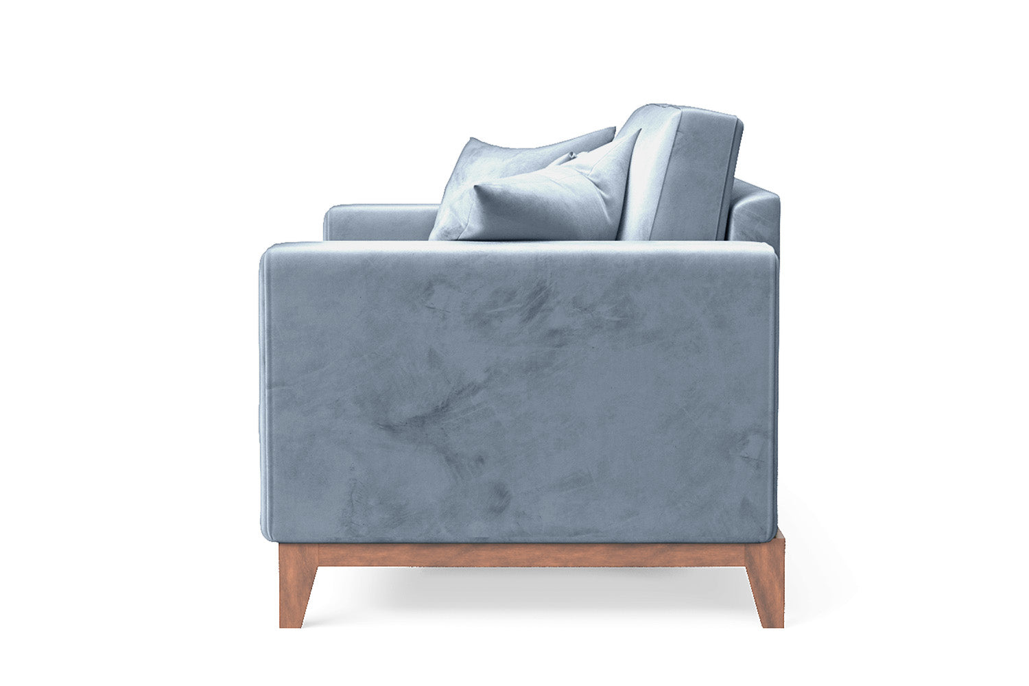 Lucca 2 Seater Sofa Baby Blue Velvet