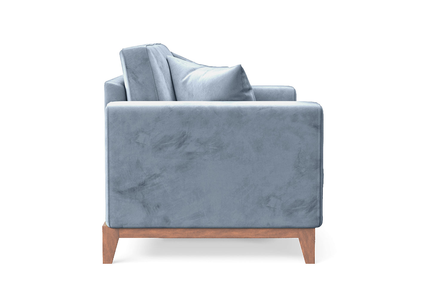 Lucca 2 Seater Sofa Baby Blue Velvet