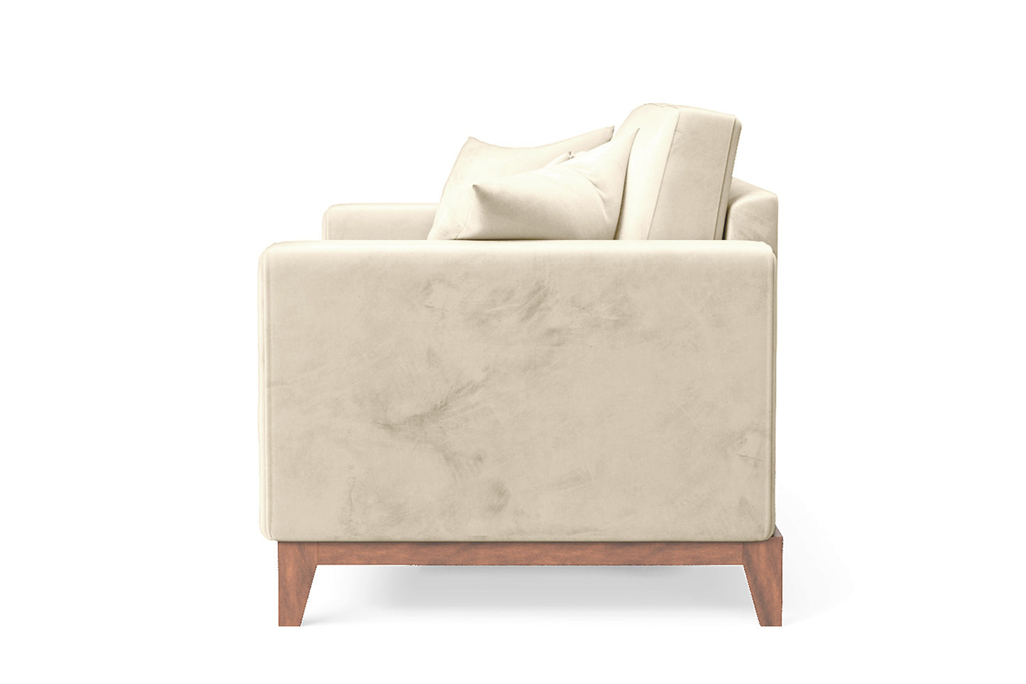 Lucca 2 Seater Sofa Cream Velvet