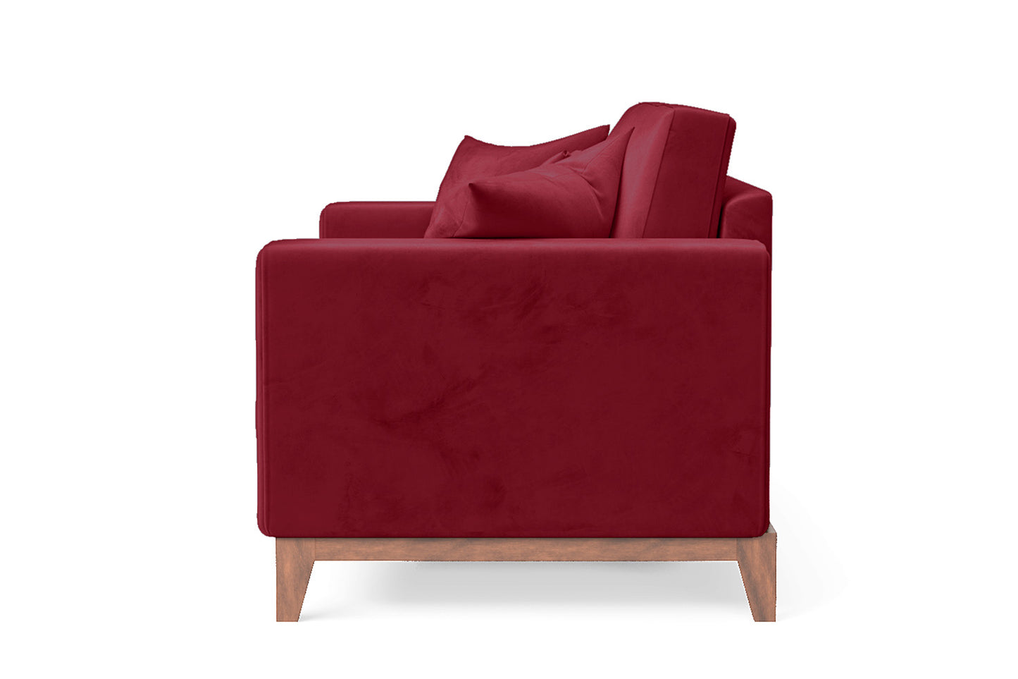 Lucca 2 Seater Sofa Red Velvet