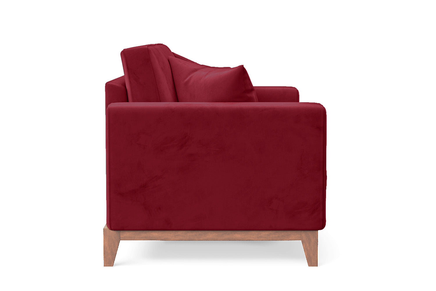 Lucca 2 Seater Sofa Red Velvet