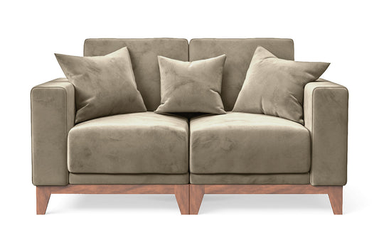 Lucca 2 Seater Sofa Sand Velvet