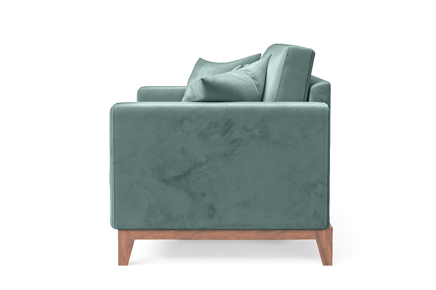 Lucca 2 Seater Sofa Teal Velvet