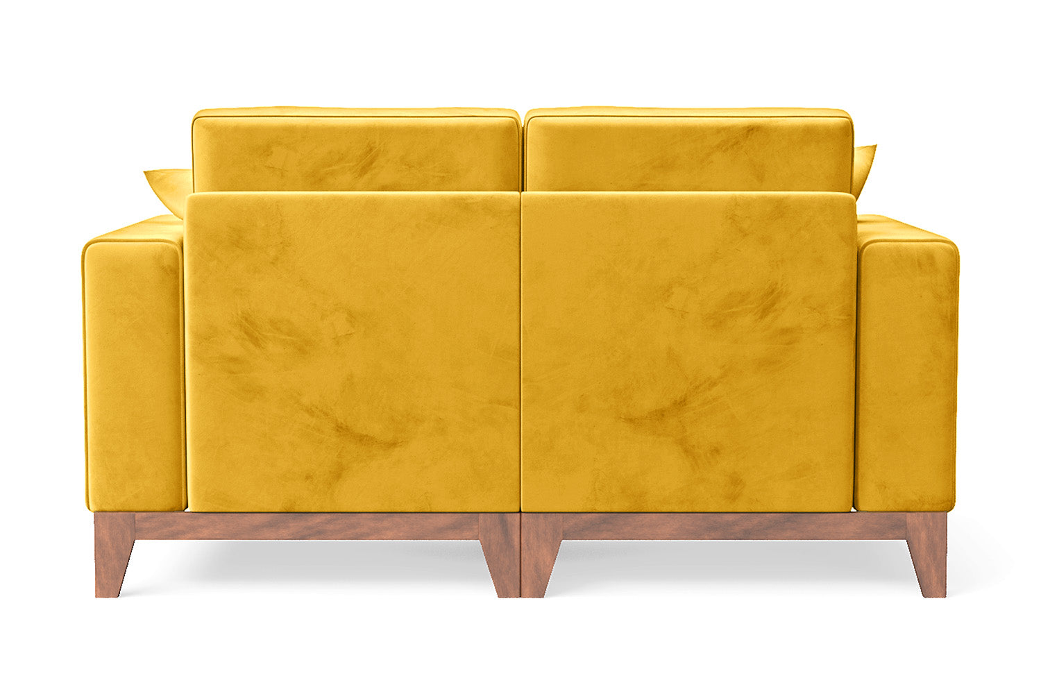 Lucca 2 Seater Sofa Yellow Velvet