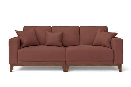 Lucca 3 Seater Sofa Mauve Leather