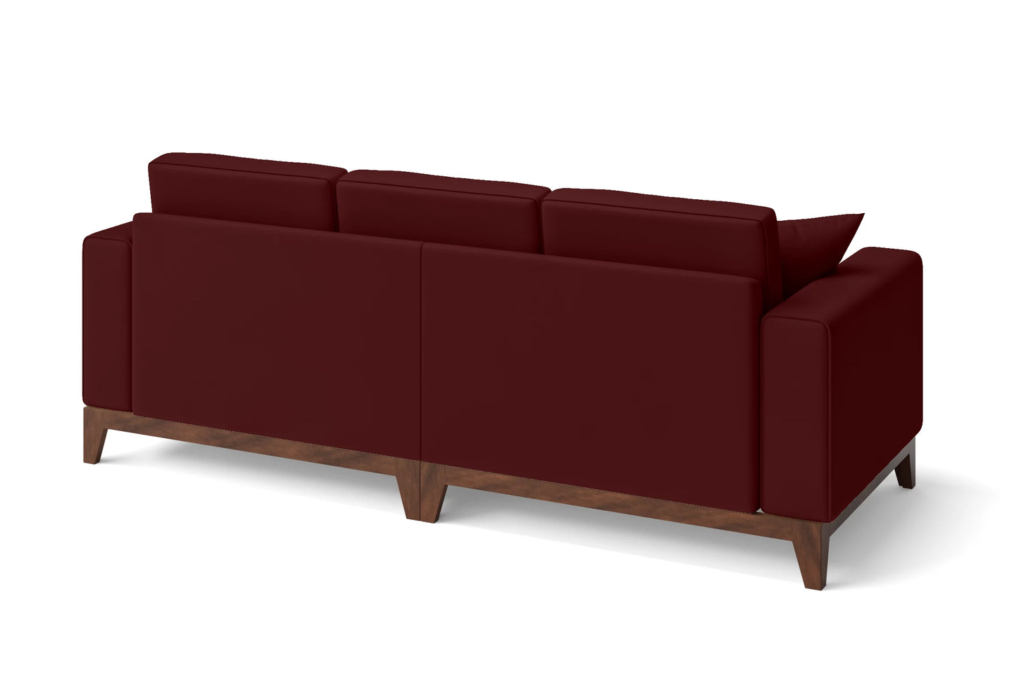 Lucca 3 Seater Sofa Red Leather