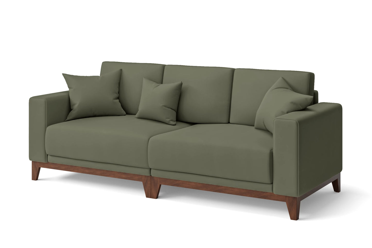 Lucca 3 Seater Sofa Sage Leather