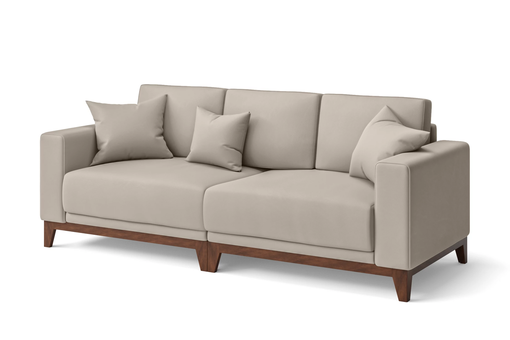 Lucca 3 Seater Sofa Sand Leather