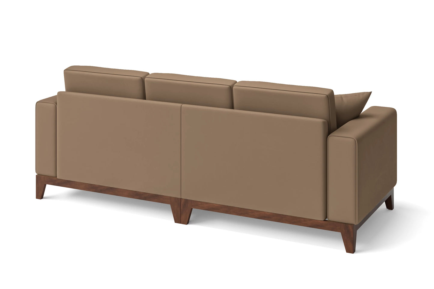 Lucca 3 Seater Sofa Stone Leather