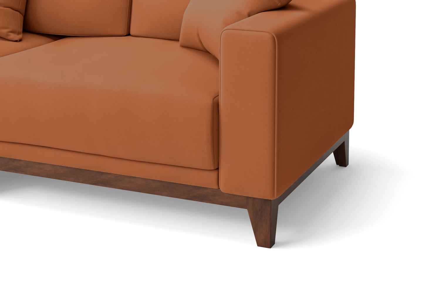 Lucca 3 Seater Sofa Tan Brown Leather