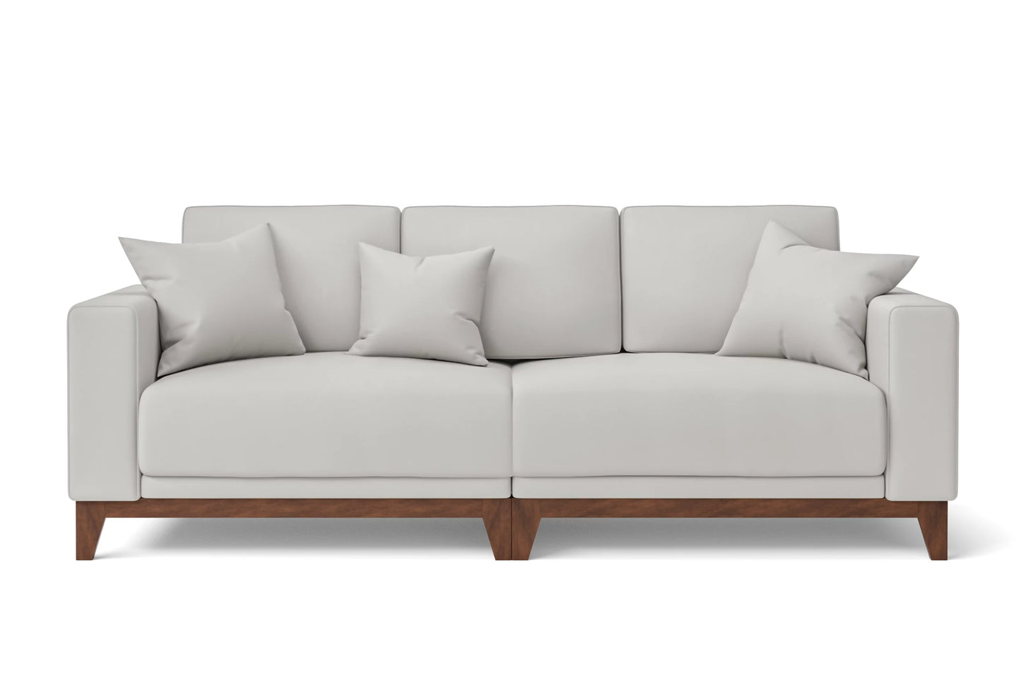 Lucca 3 Seater Sofa White Leather