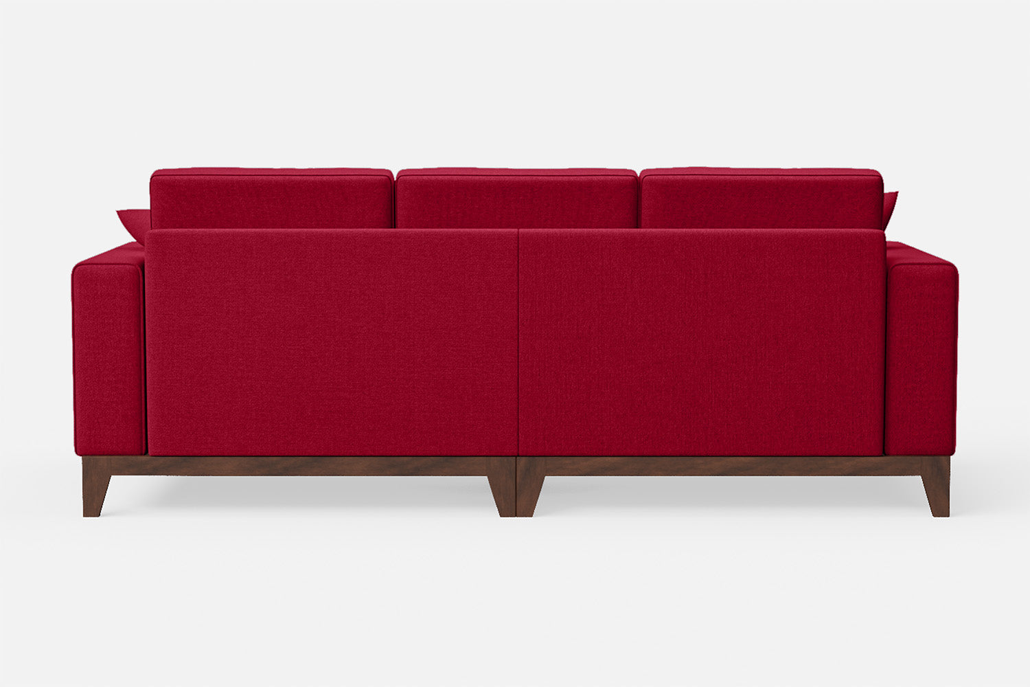 Lucca 3 Seater Sofa Red Linen Fabric