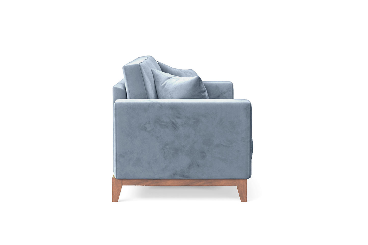 Lucca 3 Seater Sofa Baby Blue Velvet