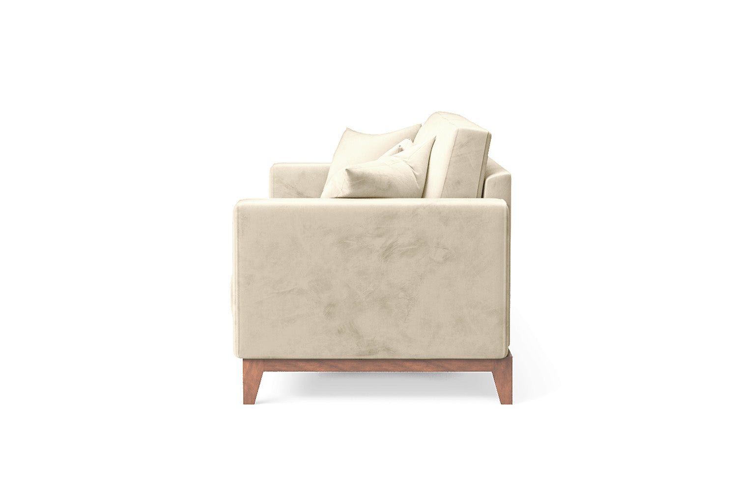 Lucca 3 Seater Sofa Cream Velvet