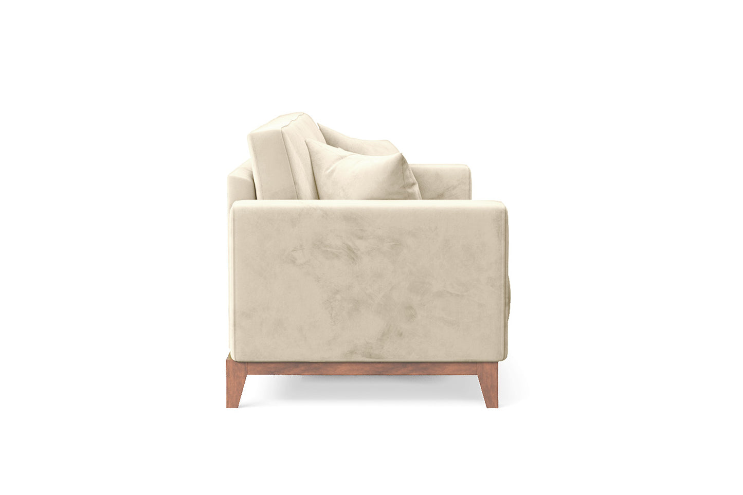 Lucca 3 Seater Sofa Cream Velvet