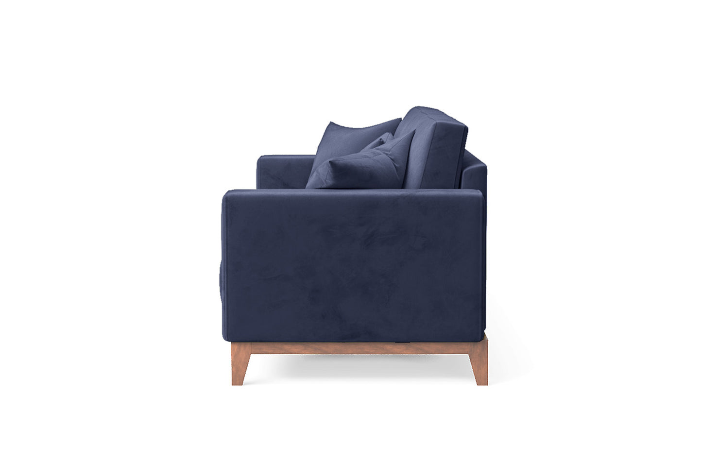 Lucca 3 Seater Sofa Dark Blue Velvet