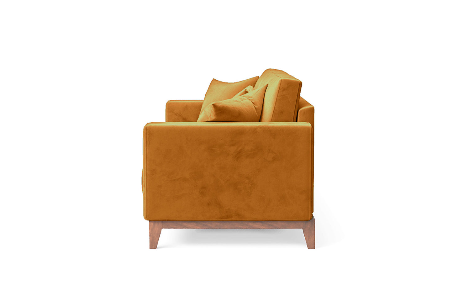 Lucca 3 Seater Sofa Gold Velvet