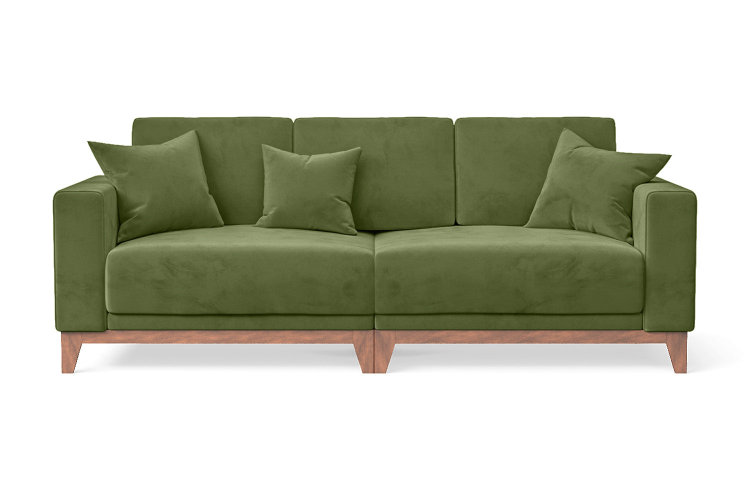 Lucca 3 Seater Sofa Lime Velvet