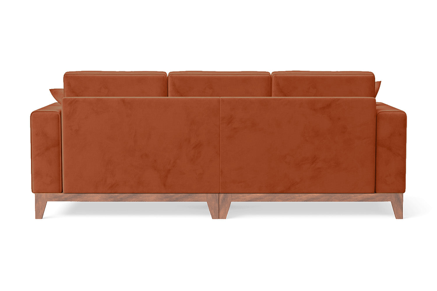 Lucca 3 Seater Sofa Orange Velvet