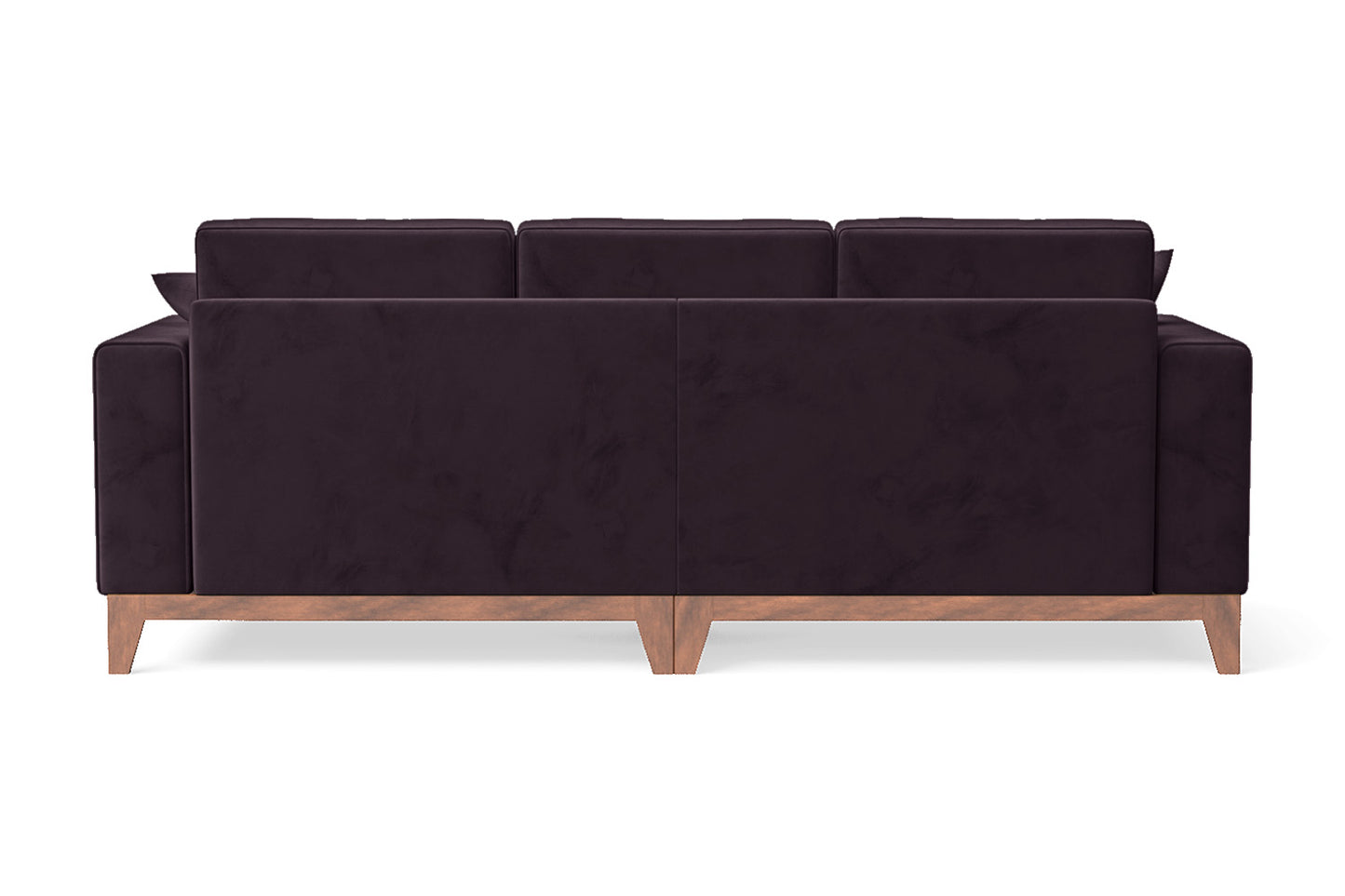 Lucca 3 Seater Sofa Purple Velvet