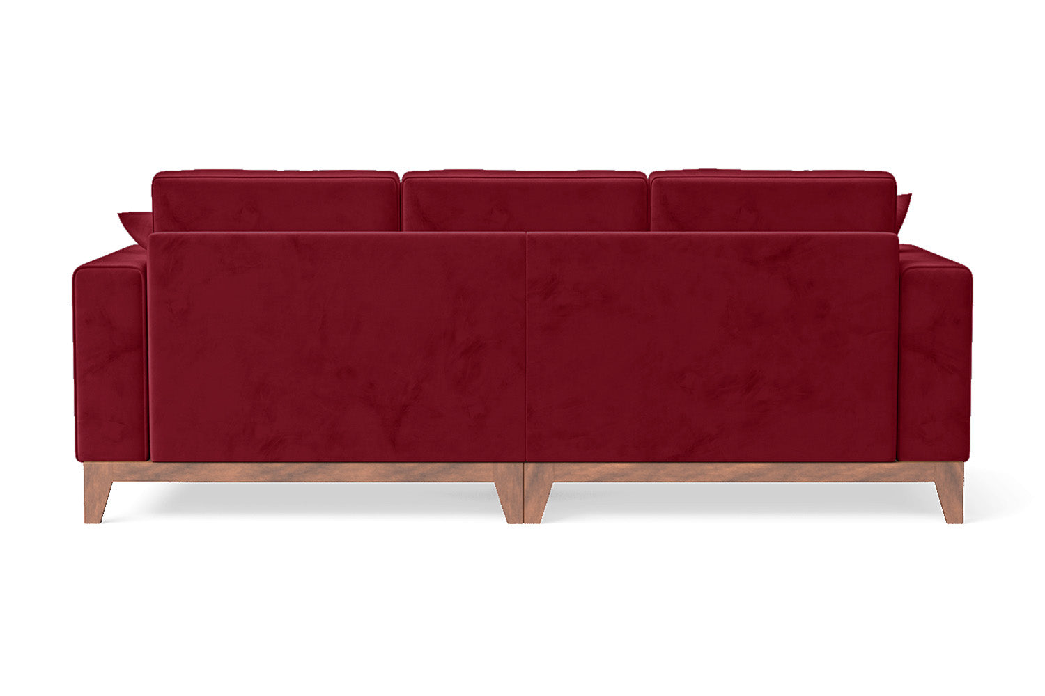 Lucca 3 Seater Sofa Red Velvet